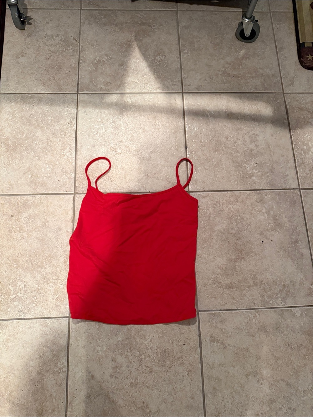 Garage Red Spaghetti-Strap Cami